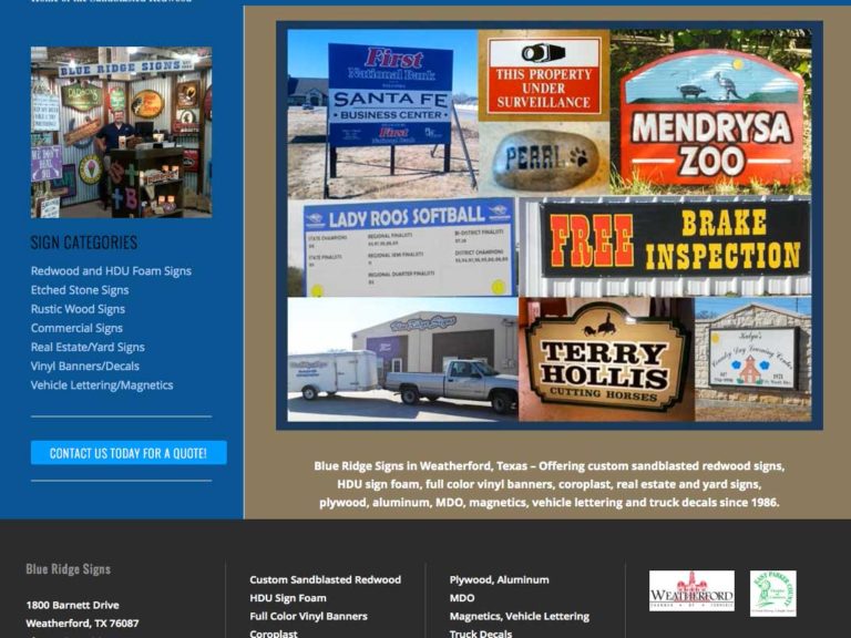 Client - Blue Ridge Signs