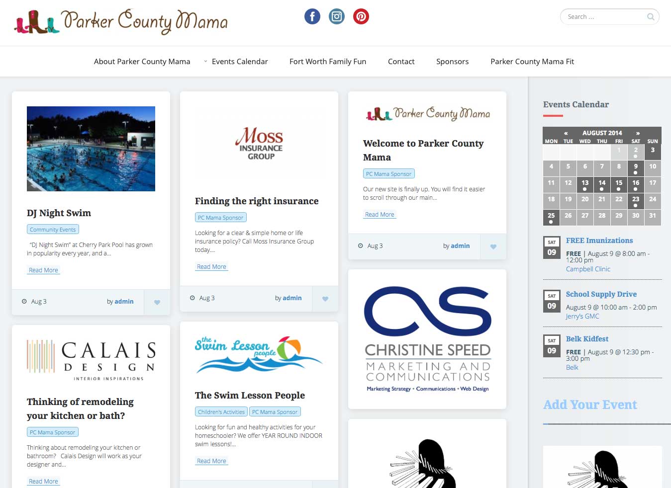 Parker County Mama Website