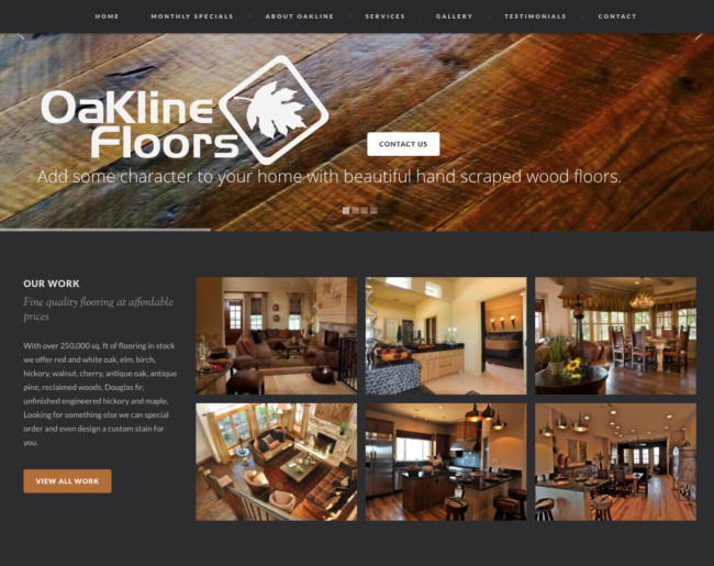 Oakline Floors Website