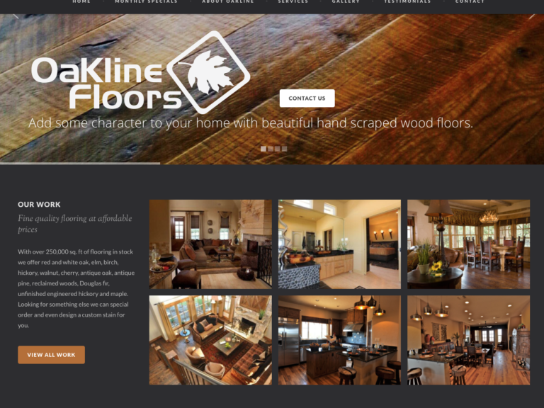 Oakline Floors Website