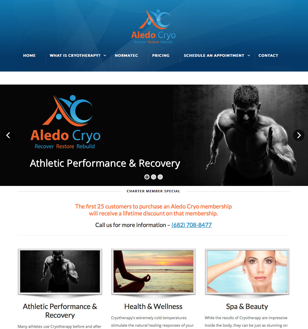 Aledo Cryo Website