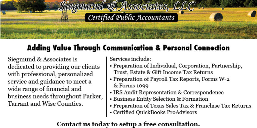 Siegmund Comm News Ad